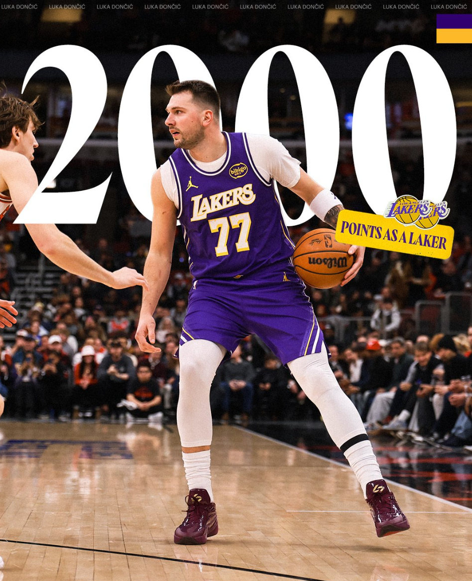 湖人队史首人！东契奇46+11+7+8三分拒逆转 单节20分一人战一队